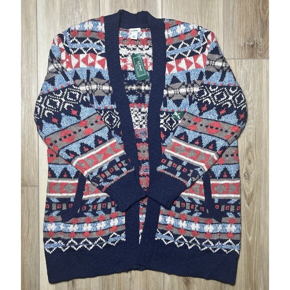 L.L. Bean Sweaters - NWT LL Bean Cotton Ragg Open Cardigan Sweater - Women Size Large Petite